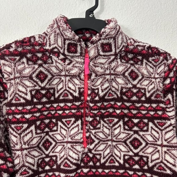 Prince & Fox Nordic 1/4 Zip Pullover Sweater Fuzzy Icelandic Fairisle - Picture 3 of 6